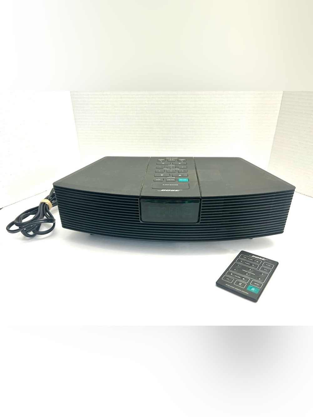 Bose Wave Radio AWR1G1 AM/FM Alarm Clock With Remote - Black, Tested